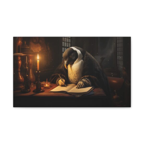 The Penguin Scribe (Stretched Canvas, 0.75") - Image 2