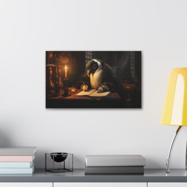 The Penguin Scribe (Stretched Canvas, 0.75") - Image 3
