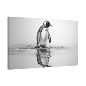 Reflections Of Penguin (Stretched Canvas, 0.75")