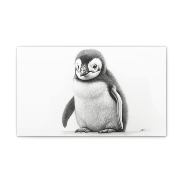 Penguin Chick Sketch (Stretched Canvas, 0.75") - Image 2