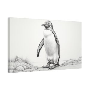 Penguin On Guard (Stretched Canvas, 0.75")