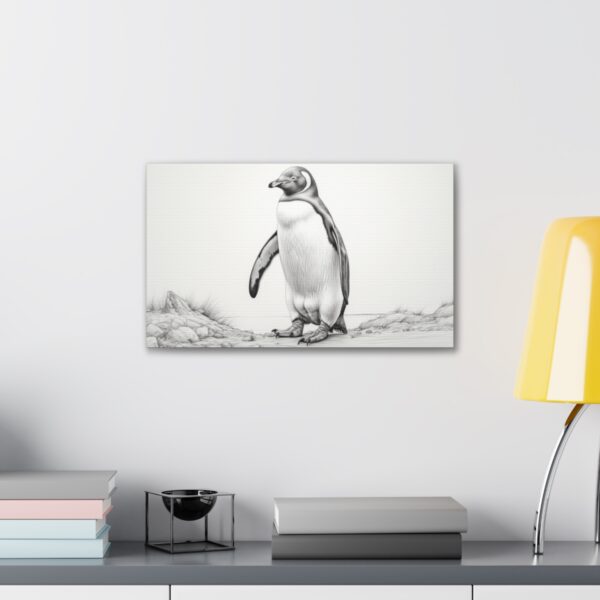 Penguin On Guard (Stretched Canvas, 0.75") - Image 3