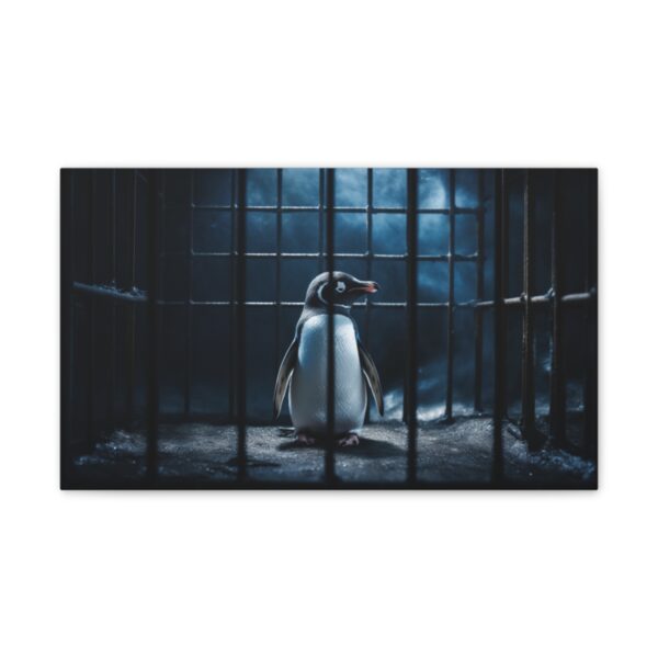 The Caged Penguin (Stretched Canvas, 0.75") - Image 2