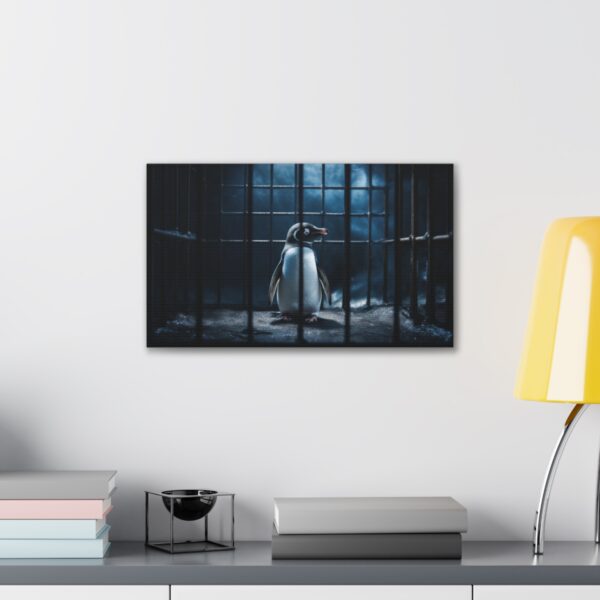 The Caged Penguin (Stretched Canvas, 0.75") - Image 3