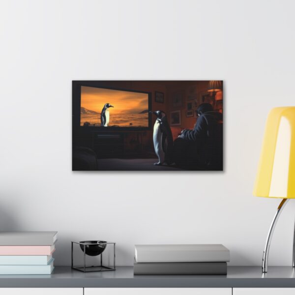 Penguin Watches Himself On TV (Stretched Canvas, 0.75") - Image 3