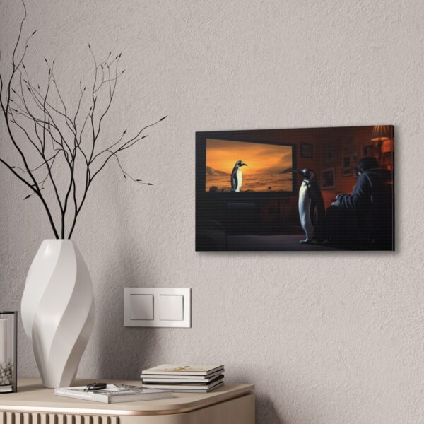 Penguin Watches Himself On TV (Stretched Canvas, 0.75") - Image 4