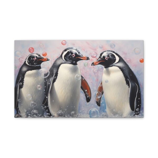 Penguins, Bubbles, and Confusion (Stretched Canvas, 0.75") - Image 2