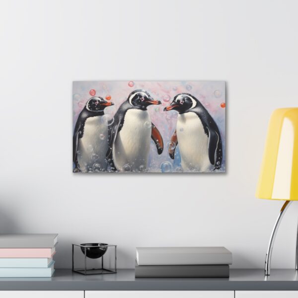 Penguins, Bubbles, and Confusion (Stretched Canvas, 0.75") - Image 3