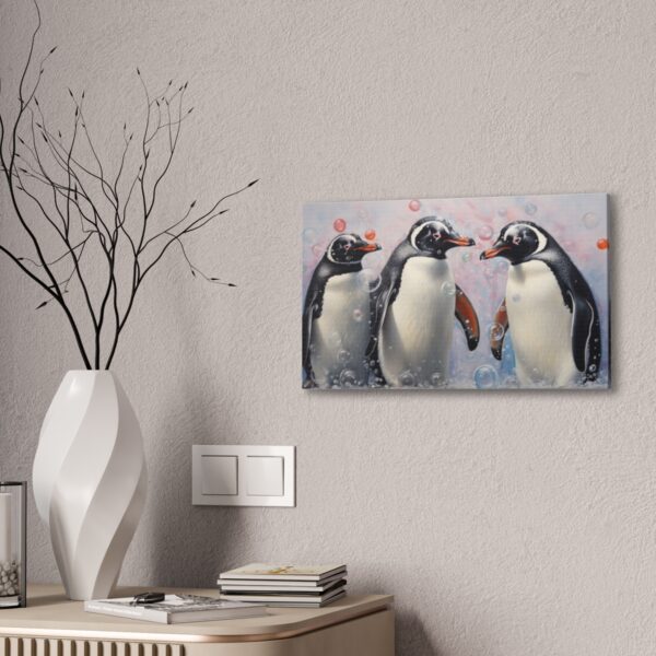 Penguins, Bubbles, and Confusion (Stretched Canvas, 0.75") - Image 4