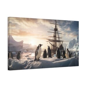 Sailors Observe The Penguins (Stretched Canvas, 0.75")