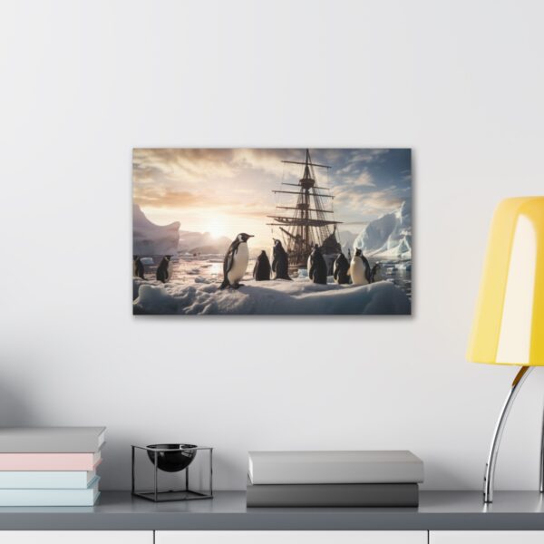 Sailors Observe The Penguins (Stretched Canvas, 0.75") - Image 3
