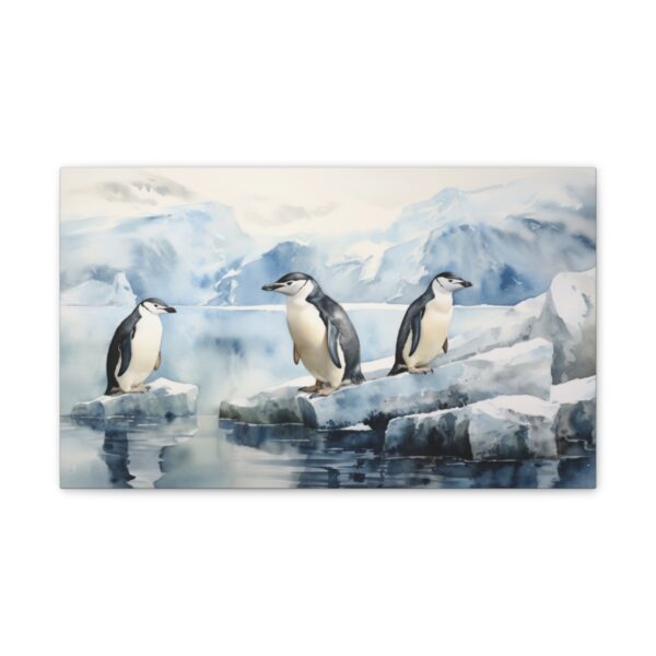 Penguins On And Off Ice (Stretched Canvas, 0.75") - Image 2