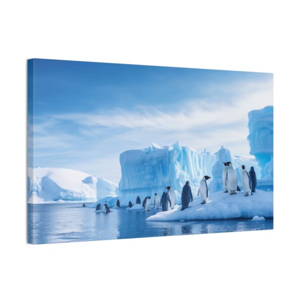 Penguins Go Fishing (Stretched Canvas, 0.75")