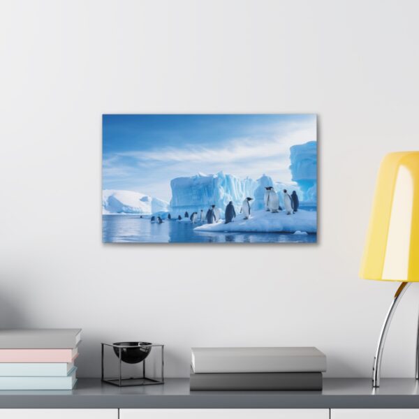 Penguins Go Fishing (Stretched Canvas, 0.75") - Image 3