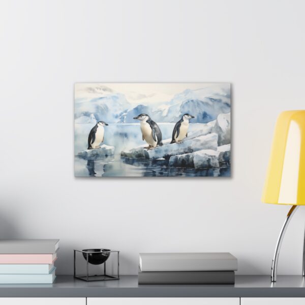 Penguins On And Off Ice (Stretched Canvas, 0.75") - Image 3