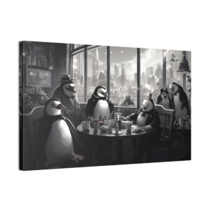 The Penguin Mob (Stretched Canvas, 0.75")