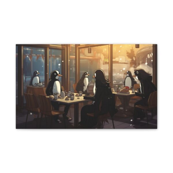 Manga Penguins (Stretched Canvas, 0.75") - Image 2