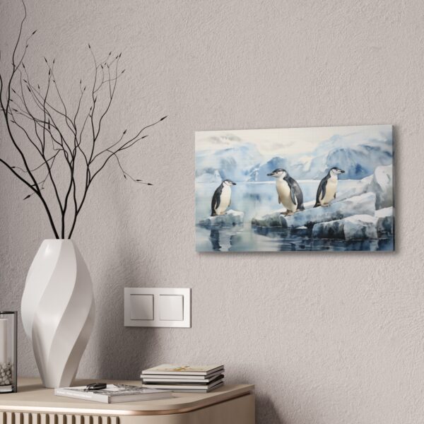 Penguins On And Off Ice (Stretched Canvas, 0.75") - Image 4