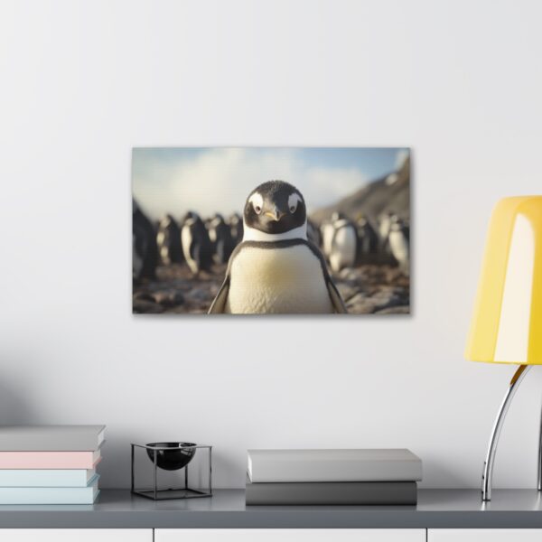 Candid Photo Of A Penguin (Stretched Canvas, 0.75") - Image 3