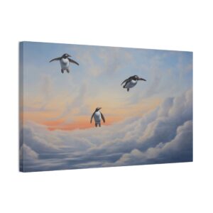 Dreaming Of Penguin Flight (Stretched Canvas, 0.75")
