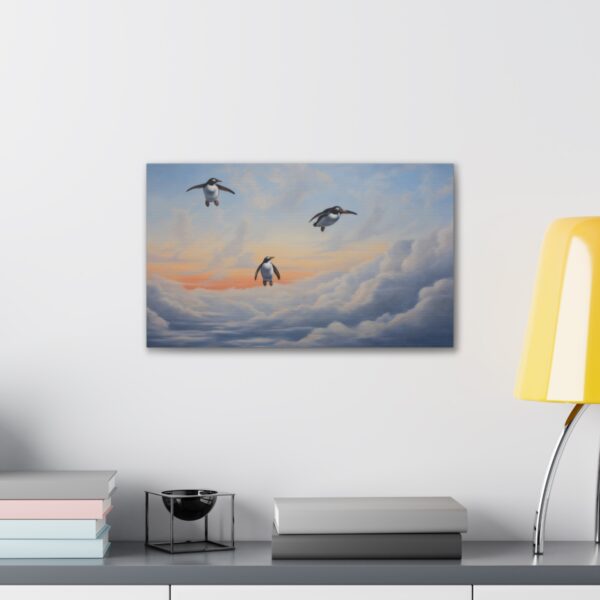 Dreaming Of Penguin Flight (Stretched Canvas, 0.75") - Image 3