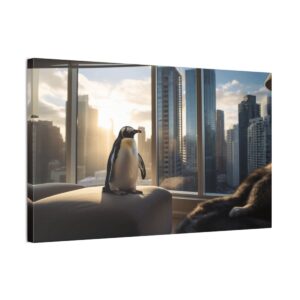 The Rich Lady's Penguin (Stretched Canvas, 0.75")