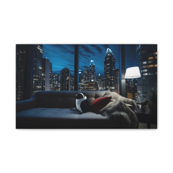 Upper Class Penguin (Stretched Canvas, 0.75") - Image 2