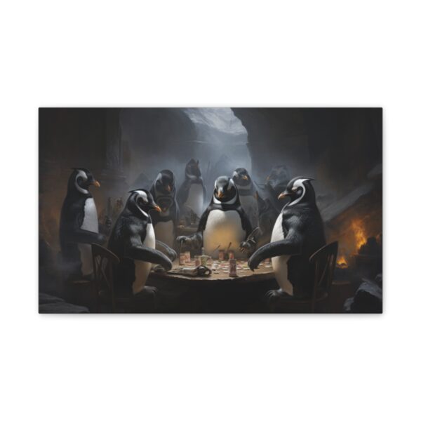 Poker Penguins (Stretched Canvas, 0.75") - Image 2