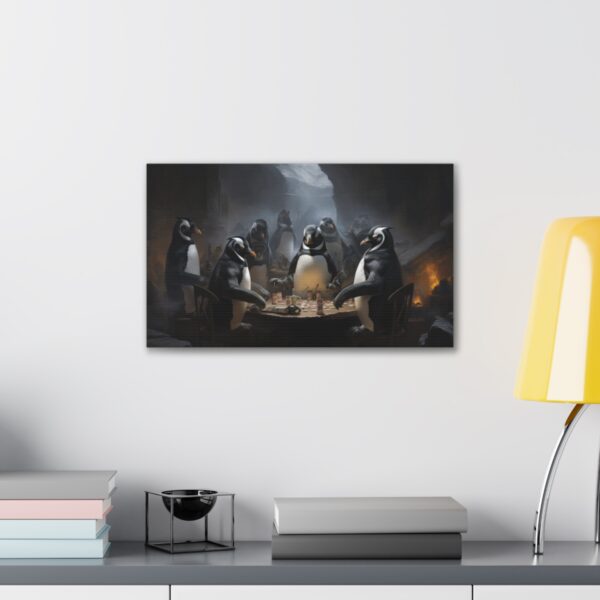 Poker Penguins (Stretched Canvas, 0.75") - Image 3
