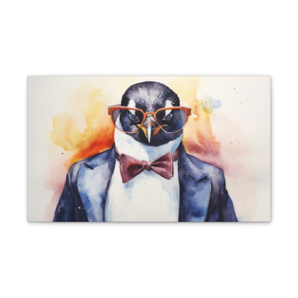 Hipster Penguin (Stretched Canvas, 0.75") - Image 2