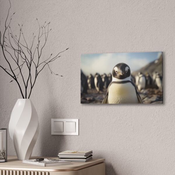Candid Photo Of A Penguin (Stretched Canvas, 0.75") - Image 4