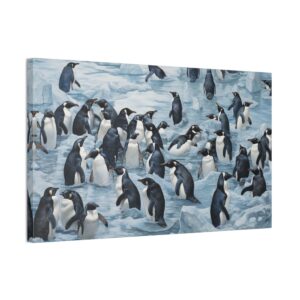 Pandering Penguins (Stretched Canvas, 0.75")