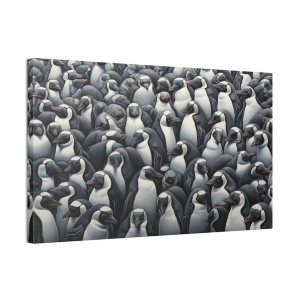 Crowd Of Penguins (Stretched Canvas, 0.75")