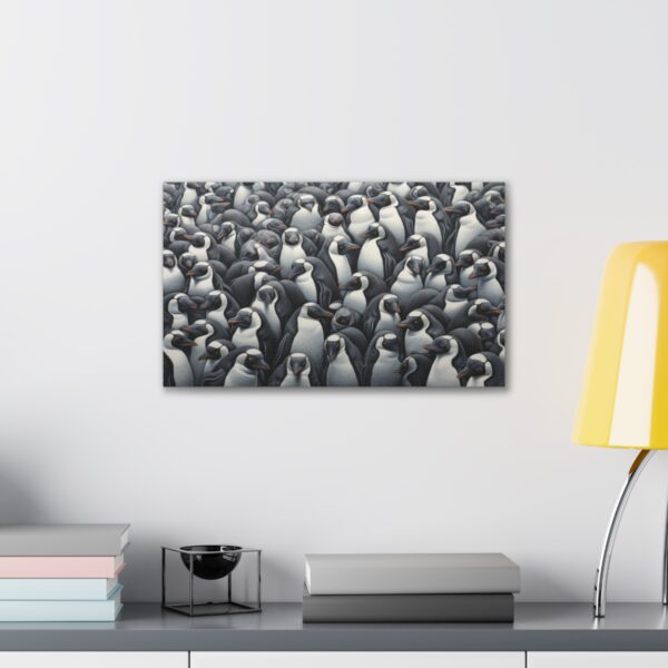 Crowd Of Penguins (Stretched Canvas, 0.75") - Image 3