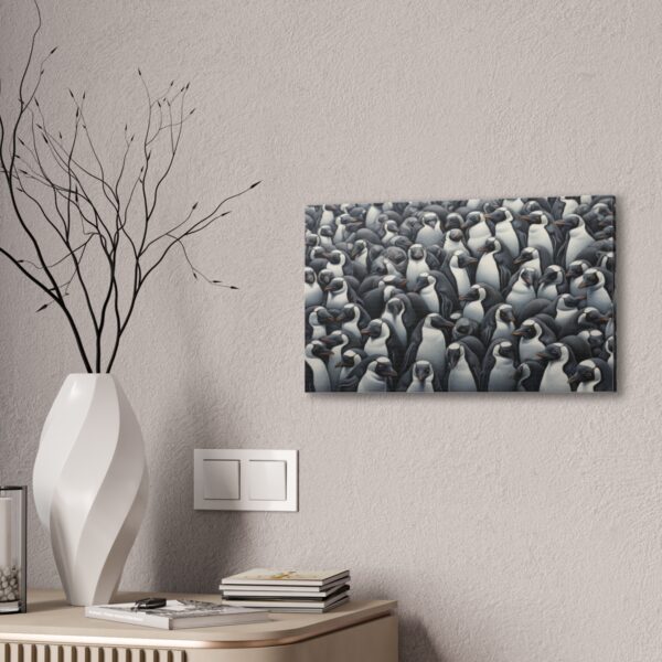 Crowd Of Penguins (Stretched Canvas, 0.75") - Image 4