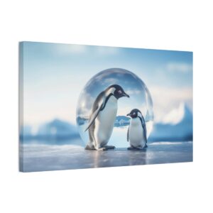 Penguins And Glass (Stretched Canvas, 0.75")