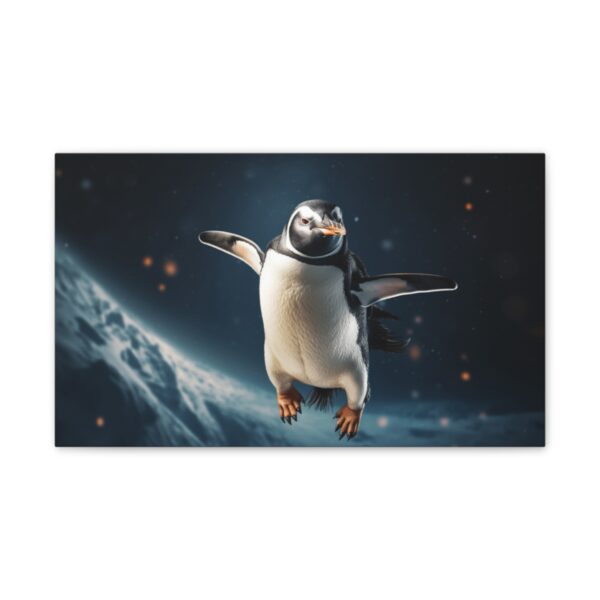 Penguin In Space (Stretched Canvas, 0.75") - Image 2