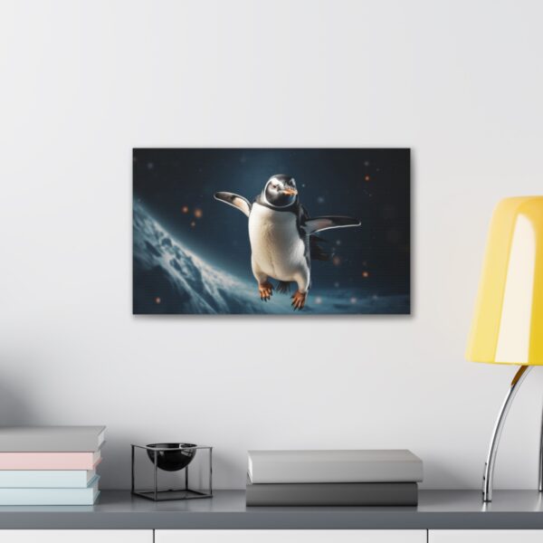 Penguin In Space (Stretched Canvas, 0.75") - Image 3