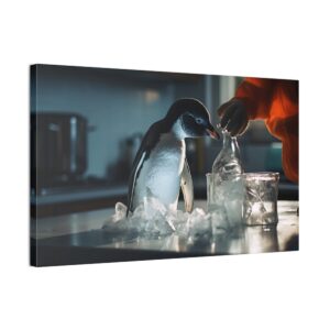 Penguin In The Lab (Stretched Canvas, 0.75")