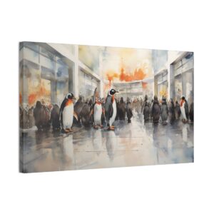 The Penguin Mall (Stretched Canvas, 0.75")