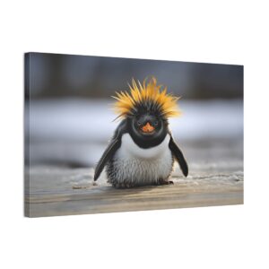 Penguin's Bad Hair Day (Stretched Canvas, 0.75")