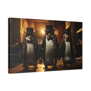 Al Capenguin And His Boys (Stretched Canvas, 0.75")