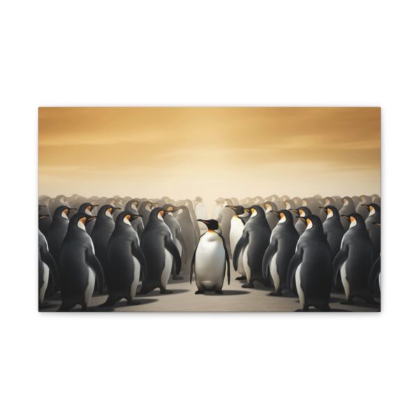 Penguin In A Crowd (Stretched Canvas, 0.75") - Image 2