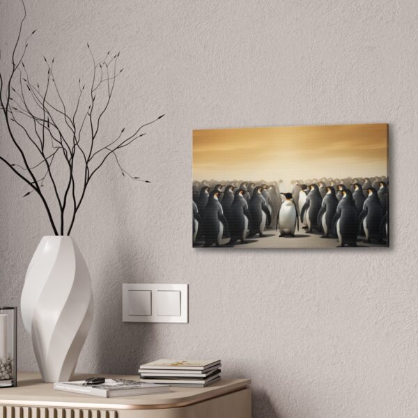 Penguin In A Crowd (Stretched Canvas, 0.75") - Image 4