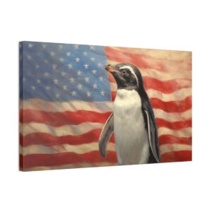 Patriotic Penguin (Stretched Canvas, 0.75")