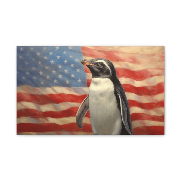 Patriotic Penguin (Stretched Canvas, 0.75") - Image 2