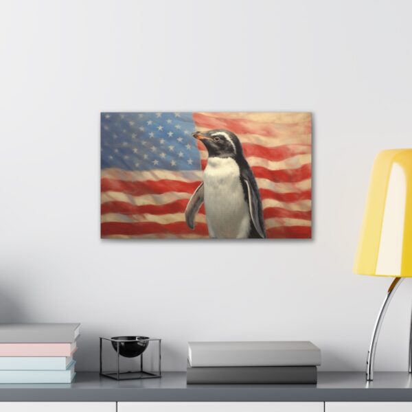 Patriotic Penguin (Stretched Canvas, 0.75") - Image 3